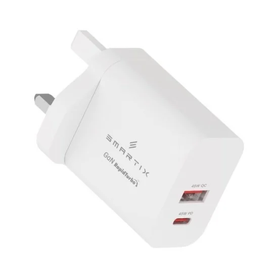 Smartix Premium Uk Wall Adaptor 45W Gen 2 - White